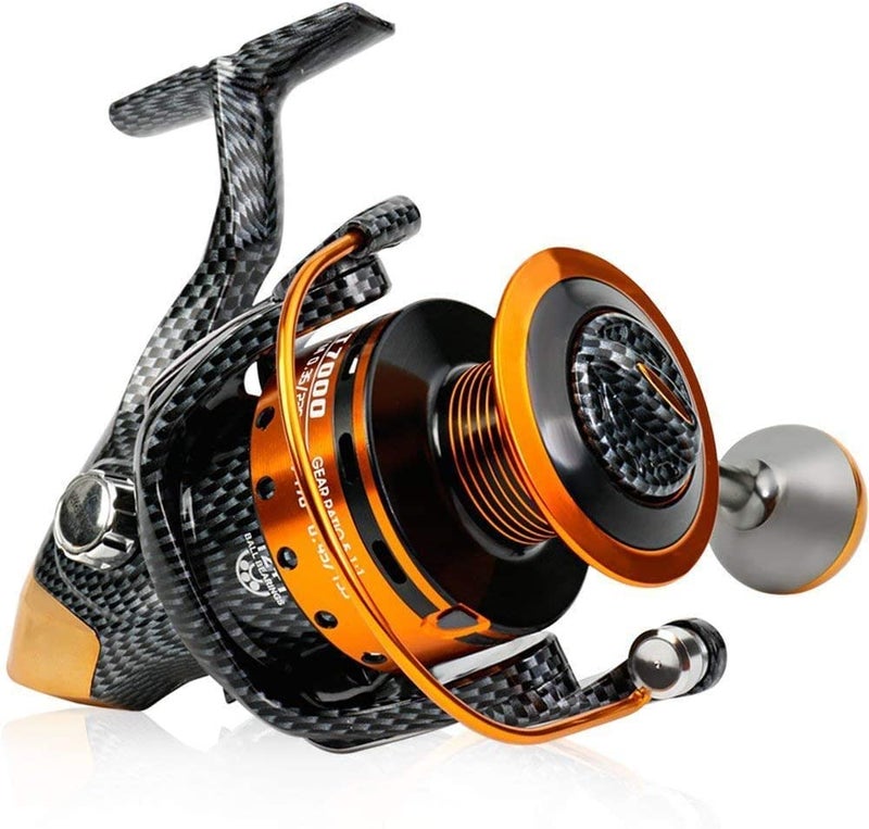 Burning Shark Fishing Reels- 12+1 BB, Light and Smooth Spinning Reels, Powerful Carbon Fiber Drag, Saltwater and Freshwater Fishing-TT4000 - Image 2